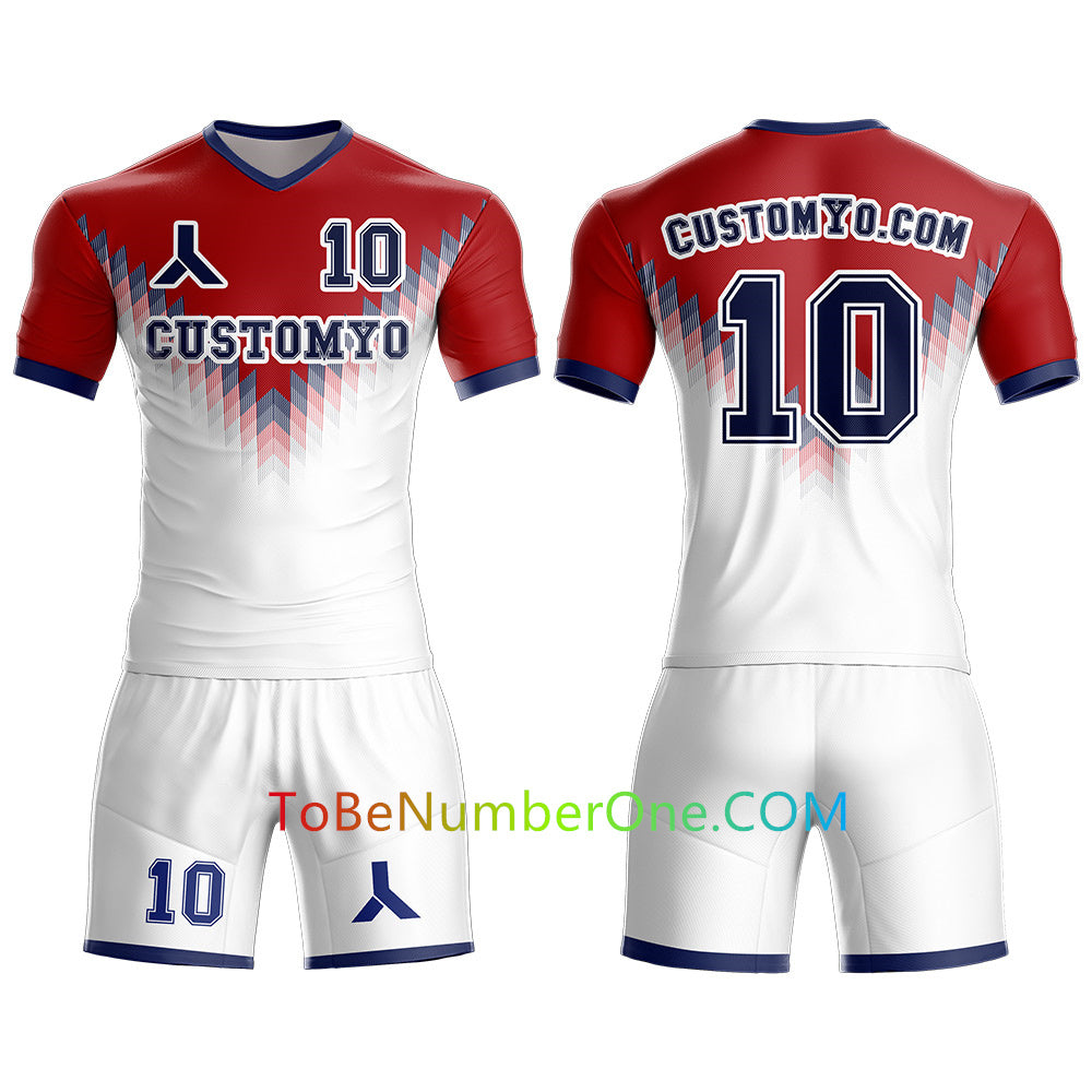 Custom Soccer Jersey & Shorts Club Team Personalized Soccer Jersey Kits for Adult Youth add Any Name and Number Custom Football Jersey S113