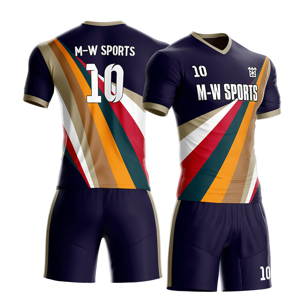 Custom Rainbow concept Soccer Jersey & Shorts print your name,logo and number, Kids and men's size uniforms S62