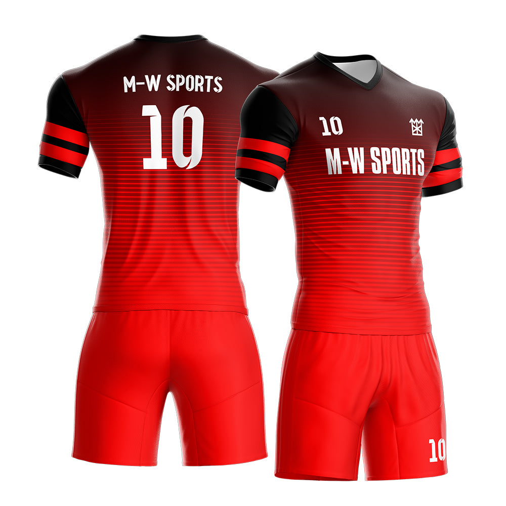 Custom Gradient concept Soccer Jersey & Shorts print your name,logo and number, Kids and men's size uniforms S64
