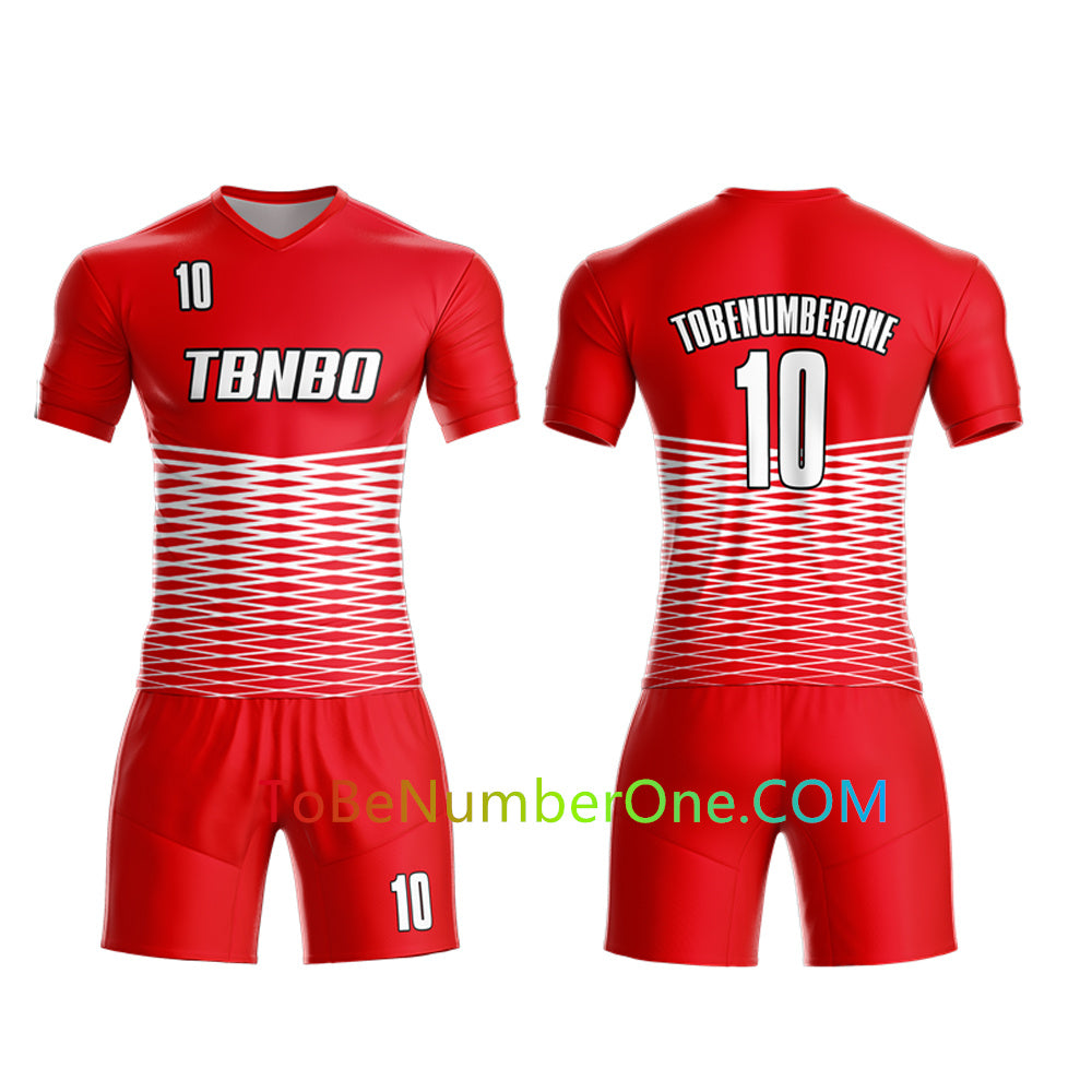 Custom Soccer Jersey & Shorts Club Team (Home and Away) Personalized Soccer Jersey Kits for Adult Youth add Any Name and Number Custom Football Jersey S104