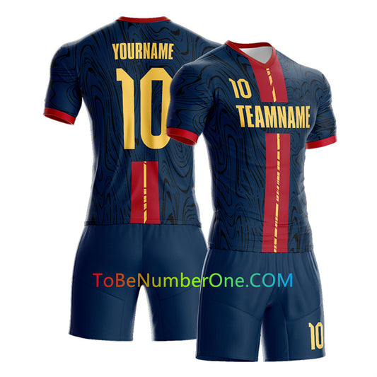 Custom Soccer Jersey & Shorts Club Team Personalized Soccer Jersey Kits for Adult Youth add Any Name and Number Custom Football Jersey S138