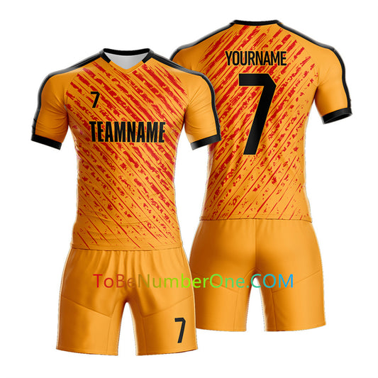 Custom Soccer Jersey & Shorts Club Team Personalized Soccer Jersey Kits for Adult Youth add Any Name and Number Custom Football Jersey S134