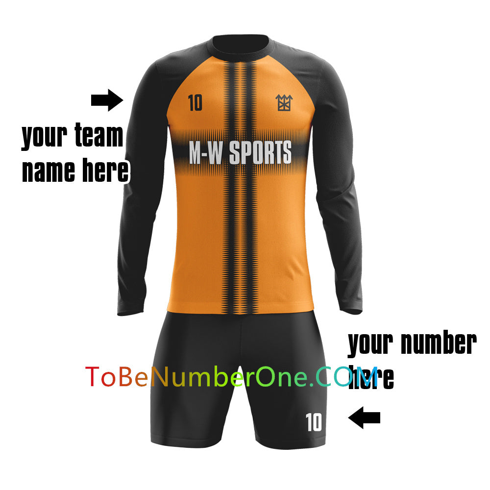 customize create your own soccer Goalkeeper jersey with your logo , name and number ,custom kids/men's jerseys&shorts GK08