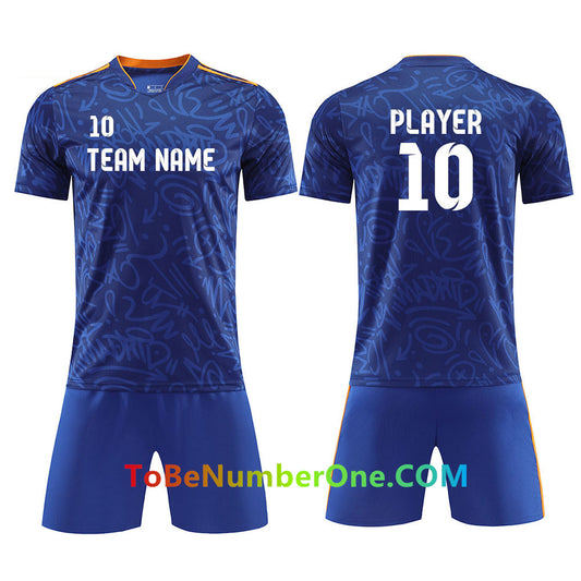 Customize Football Team jerseys & shorts print Any Name and Number instock uniforms S142