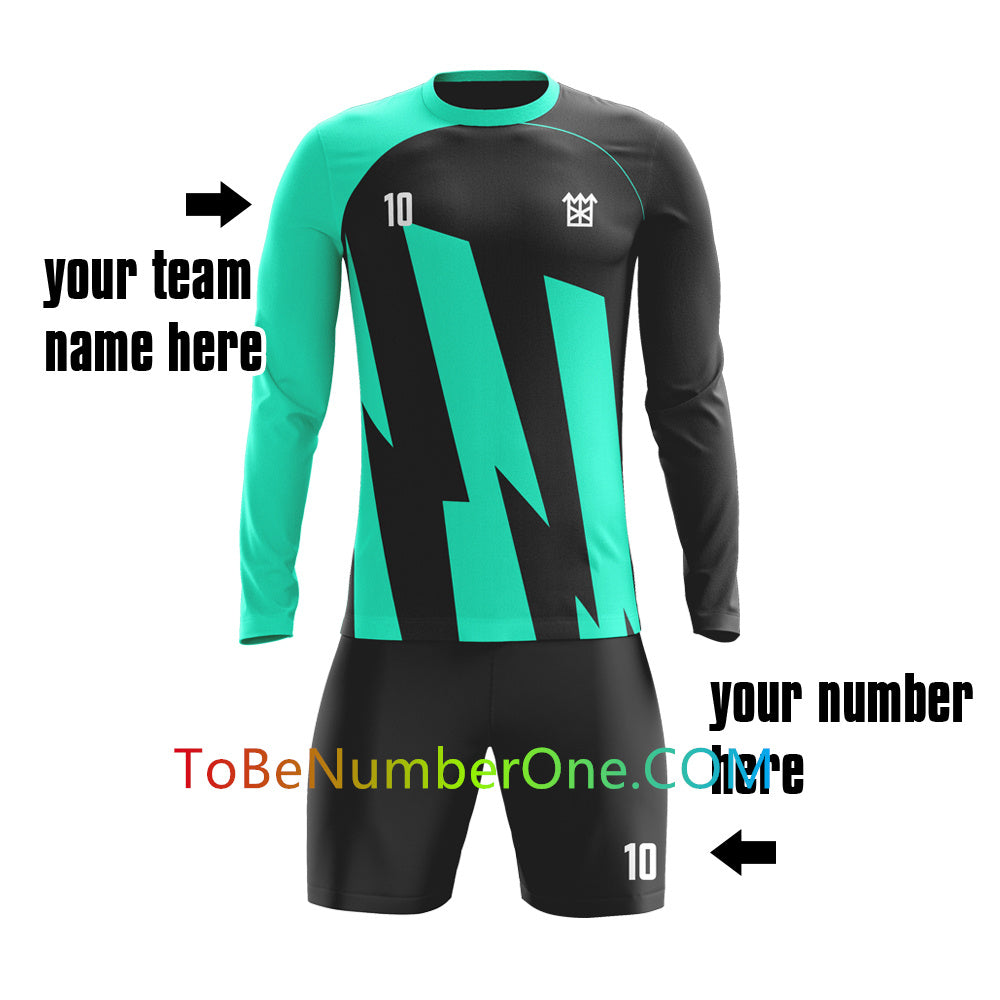 customize create your own soccer Goalkeeper jersey with your logo , name and number ,custom kids/men's jerseys&shorts GK10