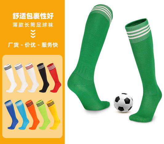 Thin socks - Soccer Football Rugby Baseball Softball Lacrosse Team Sport Knee High Socks for Adult Youth Kids