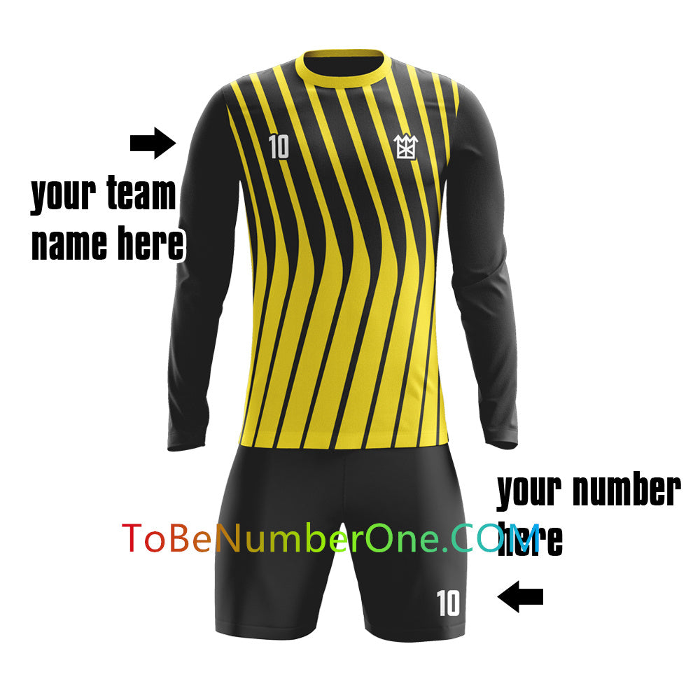 customize create your own soccer Goalkeeper jersey with your logo , name and number ,custom kids/men's jerseys&shorts GK11