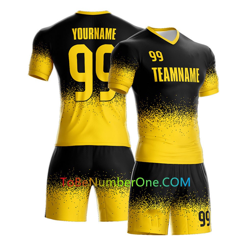 Custom Bi-color design Soccer Jersey Club Team Personalized Soccer Jersey Kits for Adult Youth add Any Name and Number Custom Football Jersey S130
