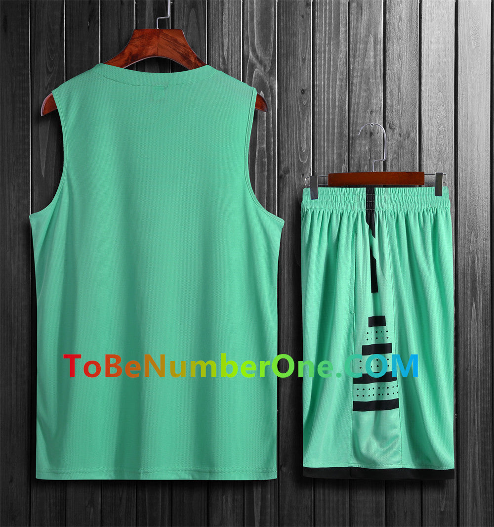 Customize instock High Quality Quick-drying basketball uniforms print with team name , player and number.  jerseys&shorts with pocket A090#