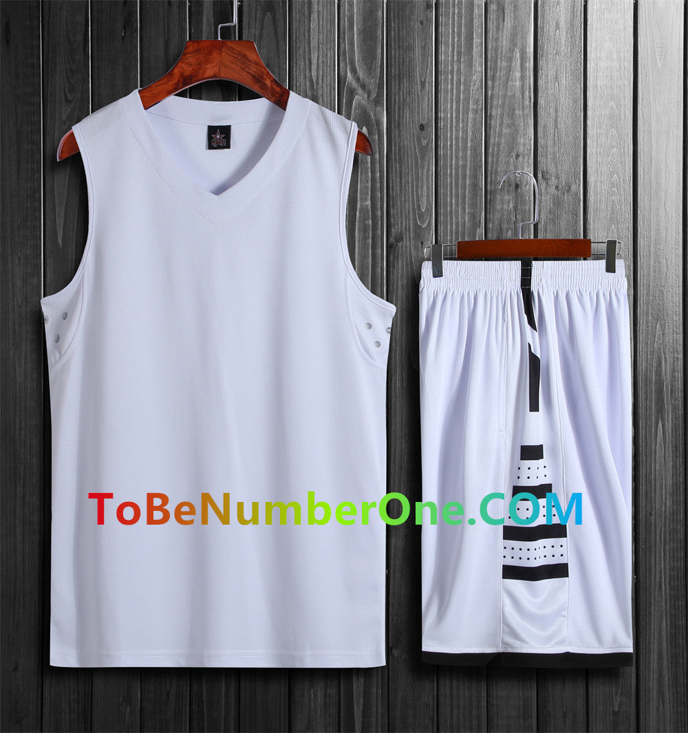 Customize instock High Quality Quick-drying basketball uniforms print with team name , player and number.  jerseys&shorts with pocket A090#