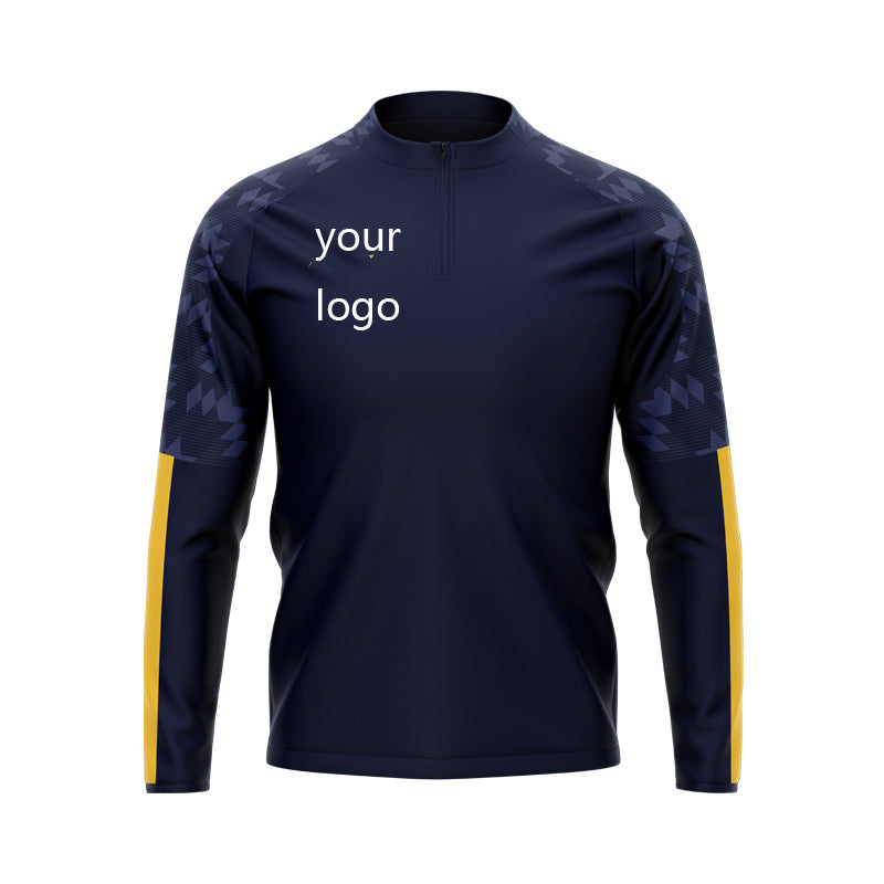 Custom Team Navy Tracksuit with Logo and Name, Men/kid's Athletic Tracksuit 1pcs Casual Workout Running Jogger Sweat Suits