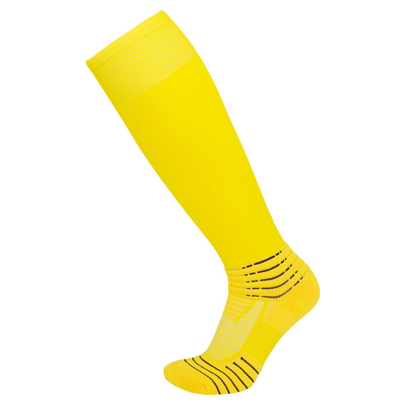 High Quality men&Kids Soccer Socks Knee High Tube Socks Towel Bottom Pressure Football Socks