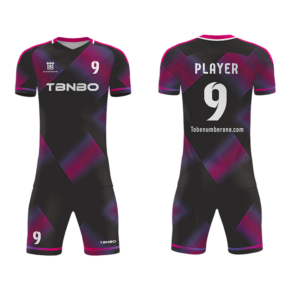Custom Soccer Jersey & Shorts print your name,logo and number, Kids and men's size uniforms S69