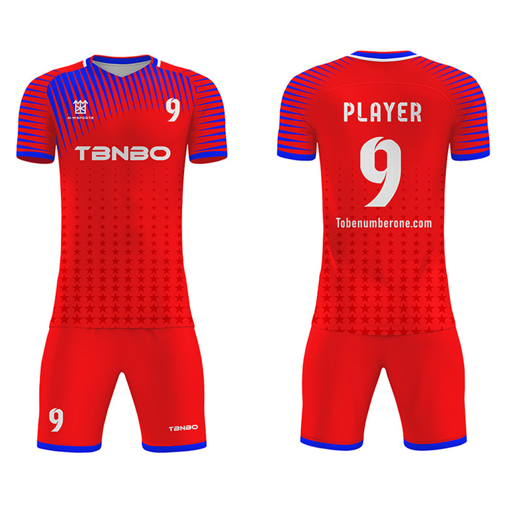 Top quality soccer jerseys Adult customized football jerseys set kits men DIY soccer uniforms training suits S71