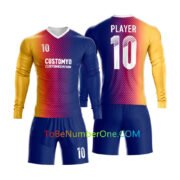 A- Custom Long & Short Sleeve soccer Jerseys for teams Create your own uniform with Team Names, Numbers