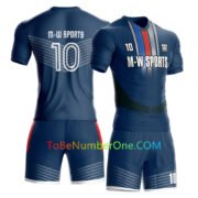 sublimation soccer jersey set custom club uniforms with your team name and number - Image 2