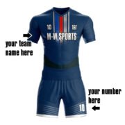 sublimation soccer jersey set custom club uniforms with your team name and number - Image 4