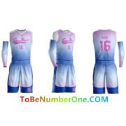 Custom Men/youth/kids's Sublimated Basketball Team Uniform add with player name and number - Image 2