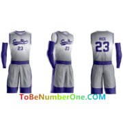 Custom Men/youth/kids's Sublimated Basketball Team Uniform add with player name and number - Image 3