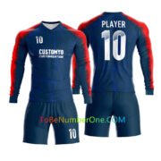 A- Custom Long & Short Sleeve soccer Jerseys for teams Create your own uniform with Team Names, Numbers -2