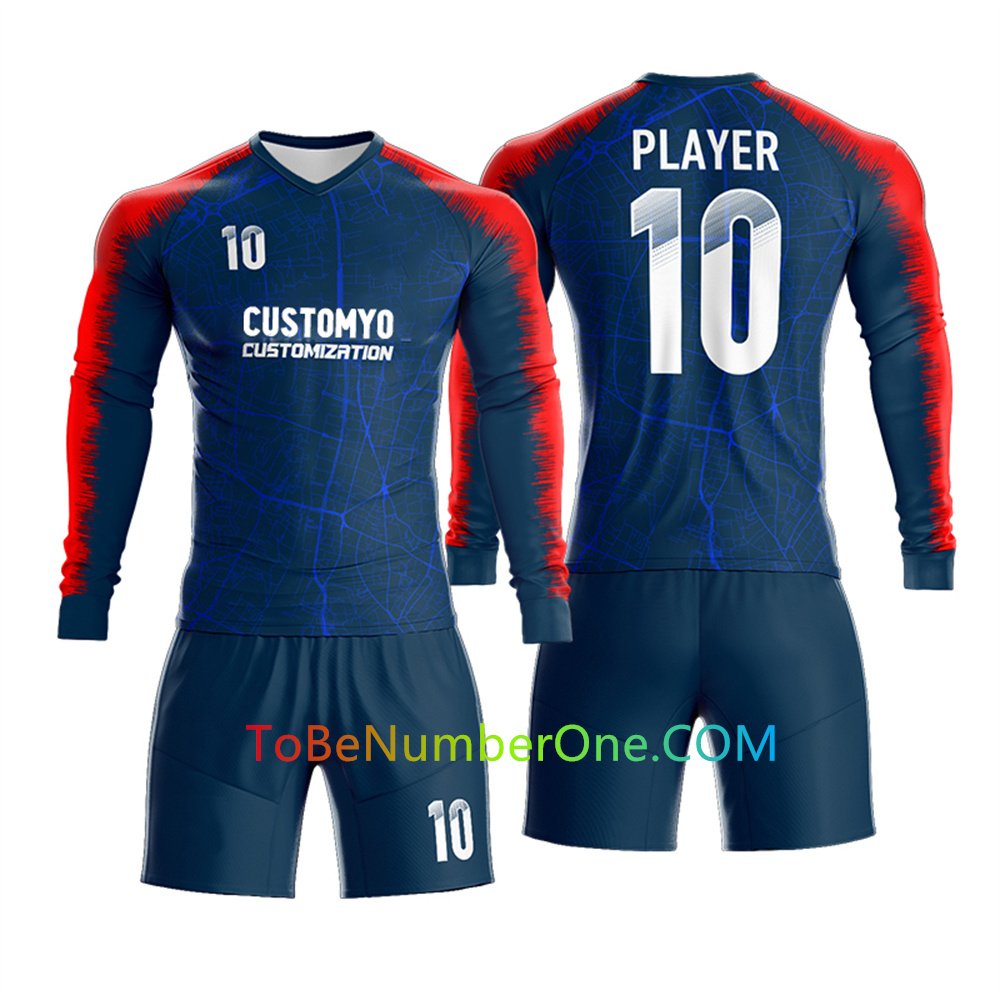 21 A- Custom Long & Short Sleeve soccer Jerseys for teams Create your own uniform with Team Names, Numbers -2 - Image 1