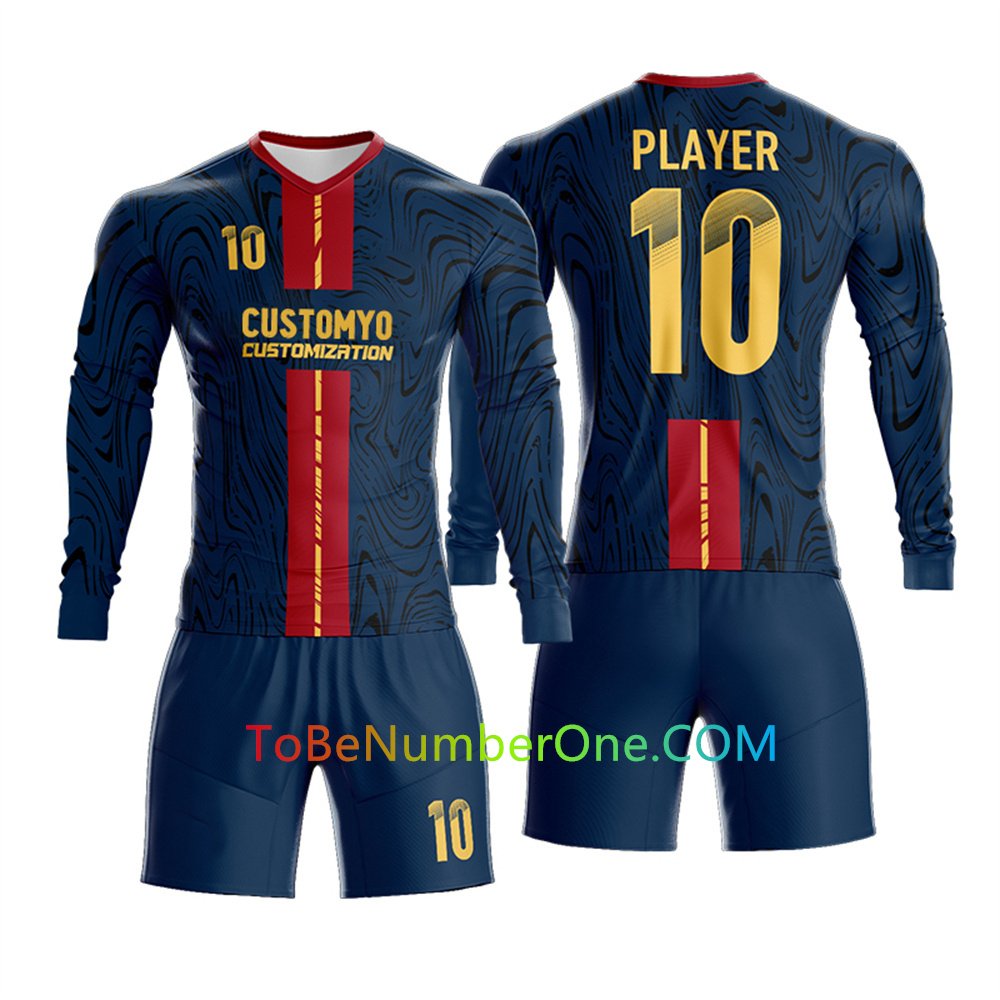41 A- Custom Long & Short Sleeve soccer Jerseys for teams Create your own uniform with Team Names, Numbers -4 - Image 1