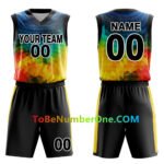 Custom Basketball Jersey Full Sublimated Club Uniform set kids Training Jerseys
