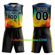 Custom Basketball Jersey Full Sublimated Club Uniform set kids Training Jerseys