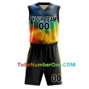 Custom Basketball Jersey Full Sublimated Club Uniform set kids Training Jerseys - Image 3