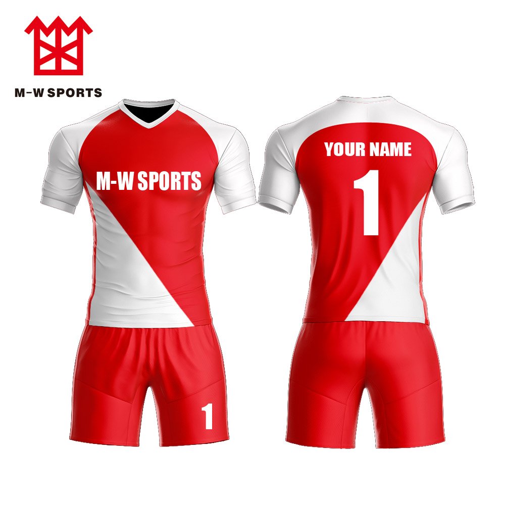 5 custom team jersys Sublimation design your own soccer jersey with team logo - Image 1