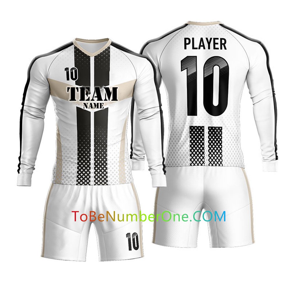61 A- Custom Long & Short Sleeve soccer Jerseys for teams Create your own uniform with Team Names, Numbers -9 - Image 1