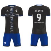 custom black soccer team jerseys Full Sublimated Team sport uniform set Make Your own name and number - Image 4