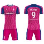 Custom Any Name & Number culb Team men's Away Soccer Jersey/Short pink/red/yellow/blue jerseys