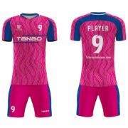 Custom Any Name & Number culb Team men's Away Soccer Jersey/Short pink/red/yellow/blue jerseys